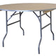 48" Round Wood Folding Table