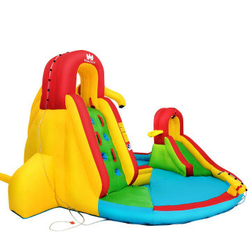 Inflatable Water Slide Kids Bounce House with 740W Blower