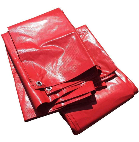 20' x 40' Heavy Duty Waterproof PVC Vinyl Tarp - Red