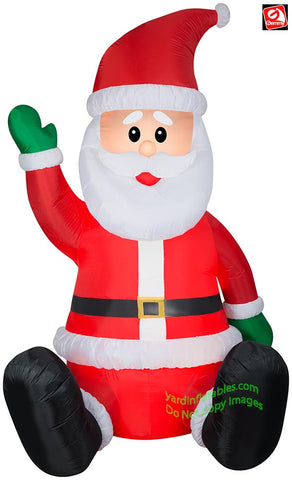 10' Gemmy Giant Christmas Sitting Santa Claus