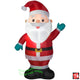 4' Gemmy Airblown Inflatable Christmas Santa Claus w/ Green Mittens