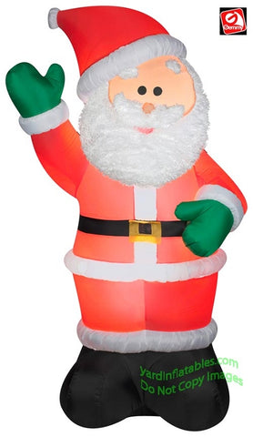 6' Mixed Media Santa Claus by Gemmy Inflatables