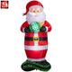10' Gemmy Airblown Inflatable Santa Claus Holding an Ornament