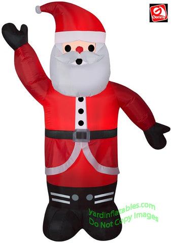 6' Gemmy Airblown Inflatable Santa Claus Waiving