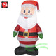 4' Gemmy Airblown Inflatable Christmas Santa Wearing Green Mittens