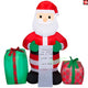 4' Gemmy Airblown Inflatable Christmas Santa Claus w/ Letter and Presents