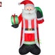 8' Gemmy Airblown Inflatable Mixed Media Santa Claus w/ Presents