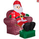 6' Gemmy Airblown Inflatable Santa Claus in Recliner Chair