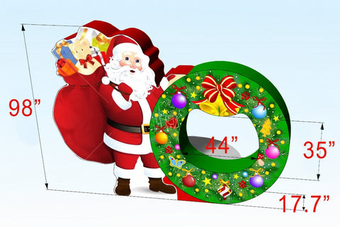 Santa Inflatable Photo Booth - Christmas Photo Booth - AD210