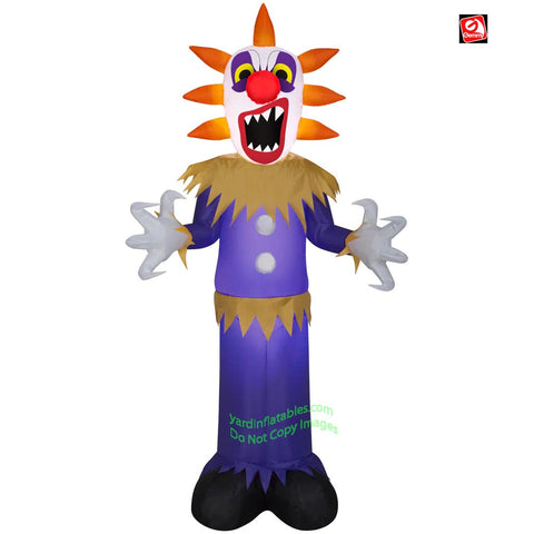 5' Gemmy Airblown Inflatable Halloween Scary Circus Clown