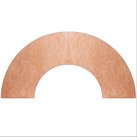7.25 Foot Serpentine Wood Folding Table