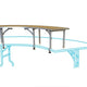 Inner Bar Top Riser for 7.25 Foot Serpentine Folding Table