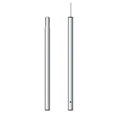 7' Anodized Aluminum Side Pole for 20-Wide Pole Tent (2 Piece)