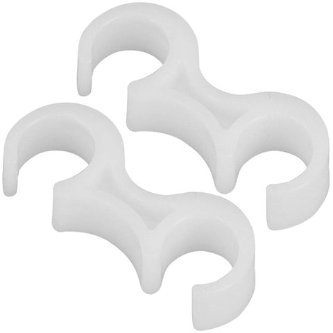 White Plastic Ganging Clips - 2 Pack