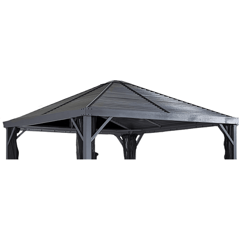 Shelterlogic Canopies & Gazebos 10 ft. x 10 ft. Sojag Sanibel Gazebo by Shelterlogic 500-9163476 10 ft. x 10 ft. Beige with Brown Trim Roma Soft Top Gazebo 