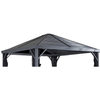 Image of Shelterlogic Canopies & Gazebos 10 ft. x 10 ft. Sojag Sanibel Gazebo by Shelterlogic 500-9163476 10 ft. x 10 ft. Beige with Brown Trim Roma Soft Top Gazebo 