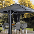 Shelterlogic Canopies & Gazebos 10 ft. x 10 ft. Sojag Sanibel Gazebo by Shelterlogic 500-9163476 10 ft. x 10 ft. Beige with Brown Trim Roma Soft Top Gazebo 