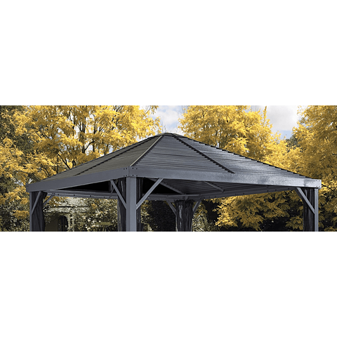 Shelterlogic Canopies & Gazebos 10 ft. x 10 ft. Sojag Sanibel Gazebo by Shelterlogic 500-9163476 10 ft. x 10 ft. Beige with Brown Trim Roma Soft Top Gazebo 