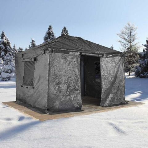 Shelterlogic Canopies & Gazebos 10 ft. x 12 ft. Grey Universal Winter Gazebo Cover by Shelterlogic 781880200444 135-9165883