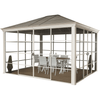 Image of Shelterlogic Canopies & Gazebos 10 ft. x 12 ft. Sojag Striano Screen House by Shelterlogic 10 ft. x 12 ft. Cambridge Hardtop Gazebo by Shelterlogic 500-9161267