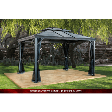 Shelterlogic Canopies & Gazebos 10 ft. x 9 ft. Sojag Ventura II Gazebo by Shelterlogic 10 ft. x 12 ft. Sojag Ventura II Gazebo 