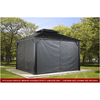 Image of Shelterlogic Canopy & Gazebo Accessories 10 ft. x 10 ft. Gray Curtains for Monaco, Messina, Mykonos, and Moreno Gazebo by Shelterlogic 781880258964 135-9163803 10 x 10 ft. Gray Curtains for Monaco, Messina, Mykonos & Moreno Gazebo