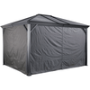 Image of Shelterlogic Canopy & Gazebo Accessories 10 ft. x 12 ft. Gray Curtains for Ventura Gazebo by Shelterlogic 781880200451 135-9165708