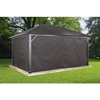 Image of Shelterlogic Canopy & Gazebo Accessories 10 ft. x 14 ft. Brown Curtains for Genova Gazebo by Shelterlogic 781880200475 135-9163889