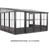 Image of Shelterlogic Canopy & Gazebo Frames 10 ft. x 10 ft. Sojag Charleston Wall Solarium by Shelterlogic 440-9164985 10 ft. x 10 ft Sojag Charleston Wall Solarium Shelterlogic 440-9164985