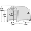 Image of Shelterlogic Canopy Tent 10 x 10 ft. Peak GrowIT Greenhouse-in-a-Box Greenhouse by Shelterlogic 677599706561 70656