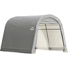 Image of Shelterlogic Canopy Tent 10 x 10 x 8 ft Roundtop Gray Shed-in-a-Box by Shelterlogic 677599704352 70435 10 x 10 x 8 ft Roundtop Gray Shed-in-a-Box by Shelterlogic SKU# 70435