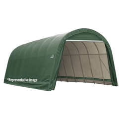 Shelterlogic Canopy Tent 10 x 12 ft. ShelterCoat Wind and Snow Rated Garage Round Green STD by Shelterlogic 677599778148 77814 10 x 12 ft. ShelterCoat Wind and Snow Rated Garage Round Green STD