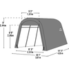 Image of Shelterlogic Canopy Tent 10 x 15 ft. AutoShelter Roundtop by Shelterlogic 677599626890 62689 10 x 15 ft. AutoShelter Roundtop by Shelterlogic SKU# 62689