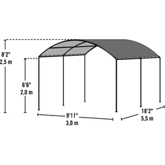 10 x 18 ft. Monarc Gazebo Canopy by Shelterlogic