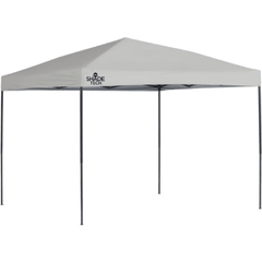 Shelterlogic Canopy Tents & Pergolas 10 ft. x 10 ft. Grey Shade Tech ST100 Straight Leg Pop-Up Canopy by Shelterlogic 677599335136 167599DS 10 ft. x 10 ft. Grey Shade Tech ST100 Straight Leg Pop-Up Canopy