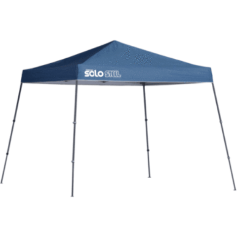 Shelterlogic Canopy Tents & Pergolas 10 ft. x 10 ft. Midnight Blue Solo Steel SOLO64 Slant Leg Pop-Up Canopy by Shelterlogic 085955120966 164184DS 10 ft. x 10 ft. Midnight Blue Solo Steel SOLO64 Slant Leg PopUp Canopy