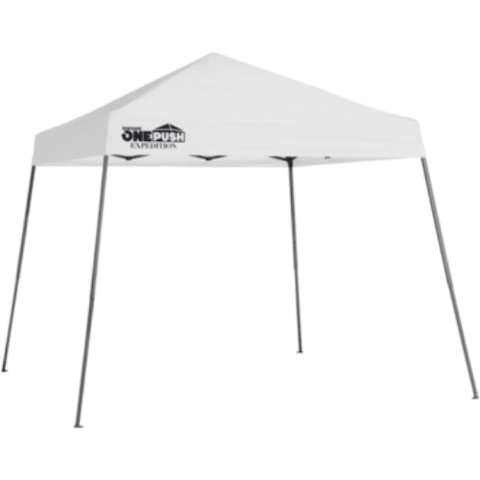 Shelterlogic Canopy Tents & Pergolas 10 ft. x 10 ft. White Expedition One Push EX64 Slant Leg Pop-Up Canopy by Shelterlogic 677599334603 167556DS 10 ft. x 10 ft. White Expedition One Push EX64 Slant Leg Pop-Up Canopy