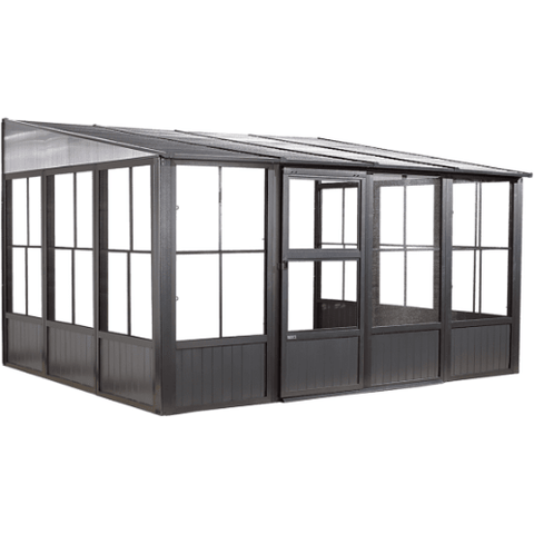 Shelterlogic Canopy Tents & Pergolas 10 ft. x 13 ft. Dark Gray Charleston Solarium Wall Unit by Shelterlogic 772830163025 440-9163025 10 ft. x 13 ft. Dark Gray Charleston Solarium Wall Unit Shelterlogic