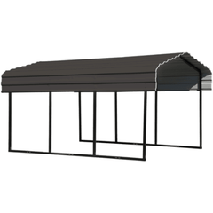 Shelterlogic Canopy Tents & Pergolas 10 ft. x 15 ft. x 7 ft. Charcoal Arrow Carport by Shelterlogic 026862111746 CPHC101507 10 ft. x 15 ft. x 7 ft. Charcoal Arrow Carport by Shelterlogic 