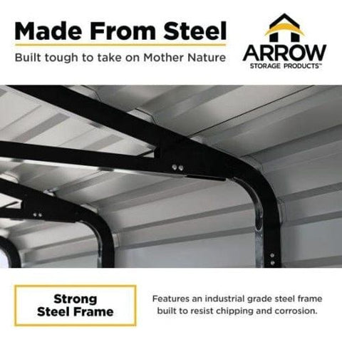 Shelterlogic Carport 10 ft. x 20 ft. x 7 ft. Charcoal Arrow Carport by Shelterlogic 026862111753 CPHC102007 10 ft. x 20 ft. x 7 ft. Charcoal Arrow Carport Shelterlogic CPHC102007