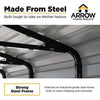 Image of Shelterlogic Carport 10 ft. x 20 ft. x 7 ft. Charcoal Arrow Carport by Shelterlogic 026862111753 CPHC102007 10 ft. x 20 ft. x 7 ft. Charcoal Arrow Carport Shelterlogic CPHC102007