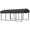 Image of Shelterlogic Carport 10 ft. x 20 ft. x 7 ft. Charcoal Arrow Carport by Shelterlogic 026862111753 CPHC102007 10 ft. x 20 ft. x 7 ft. Charcoal Arrow Carport Shelterlogic CPHC102007