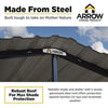 Image of Shelterlogic Carport 10 ft. x 20 ft. x 7 ft. Charcoal Arrow Carport by Shelterlogic 026862111753 CPHC102007 10 ft. x 20 ft. x 7 ft. Charcoal Arrow Carport Shelterlogic CPHC102007