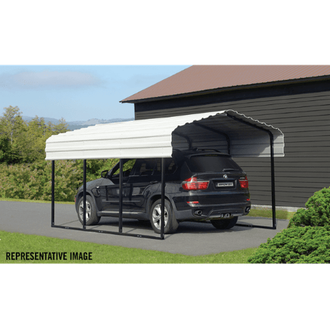 Shelterlogic Carport 10 ft. x 20 ft. x 7 ft. Eggshell Arrow Carport by Shelterlogic 026862111159 CPH102007 10 ft. x 20 ft. x 7 ft. Eggshell Arrow Carport SKU: CPH102007