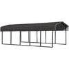 Image of Shelterlogic Carport 10 ft. x 24 ft. x 7 ft. Charcoal Arrow Carport by Shelterlogic 026862111760 CPHC102407 10 ft. x 24 ft. x 7 ft. Charcoal Arrow Carport Shelterlogic CPHC102407