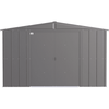 Image of Shelterlogic Sheds and Storage 10 ft. x 12 ft., Charcoal Arrow Classic Steel Storage Shed by Shelterlogic 026862114037 CLG1012CC 10 ft. x 12 ft., Charcoal Arrow Classic Steel Storage Shed CLG1012CC