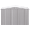 Image of Shelterlogic Sheds and Storage 10 ft. x 12 ft. Flute Grey Arrow Classic Steel Storage Shed by Shelterlogic 026862114204 CLG1012FG 10 ft. x 12 ft. Flute Grey Arrow Classic Steel Storage Shed CLG1012FG