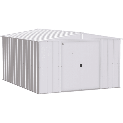 Shelterlogic Sheds and Storage 10 ft. x 12 ft. Flute Grey Arrow Classic Steel Storage Shed by Shelterlogic 026862114204 CLG1012FG 10 ft. x 12 ft. Flute Grey Arrow Classic Steel Storage Shed CLG1012FG