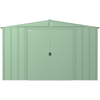 Image of Shelterlogic Sheds and Storage 10 ft. x 12 ft., Sage Green Arrow Classic Steel Storage Shed by Shelterlogic 026862114549 CLG1012SG 10 ft. x 12 ft., Sage Green Arrow Classic Steel Storage Shed CLG1012SG