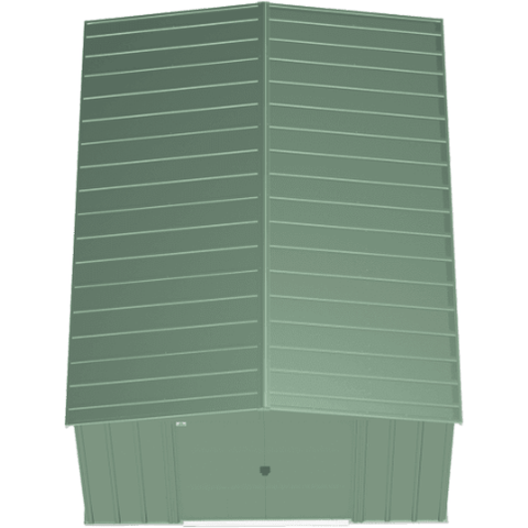 Shelterlogic Sheds and Storage 10 ft. x 14 ft. Arrow Classic Steel Storage Shed Sage Green by Shelterlogic 026862114556 CLG1014SG 10 ft. x 14 ft. Arrow Classic Steel Storage Shed Sage Green CLG1014SG